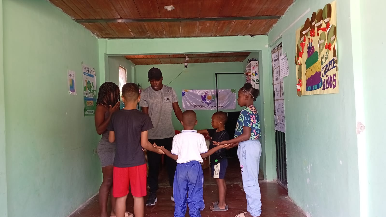 Actividad deportiva con niños